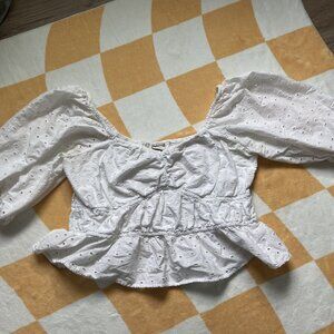 A New Day XL Off-the-Shoulder White Blouse